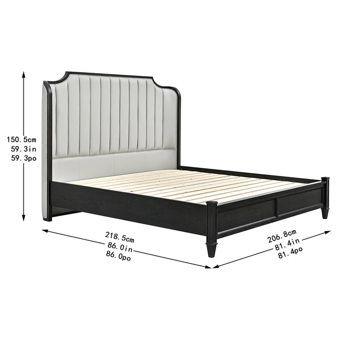 Moran Home Monarch Top Grain Leather Bed