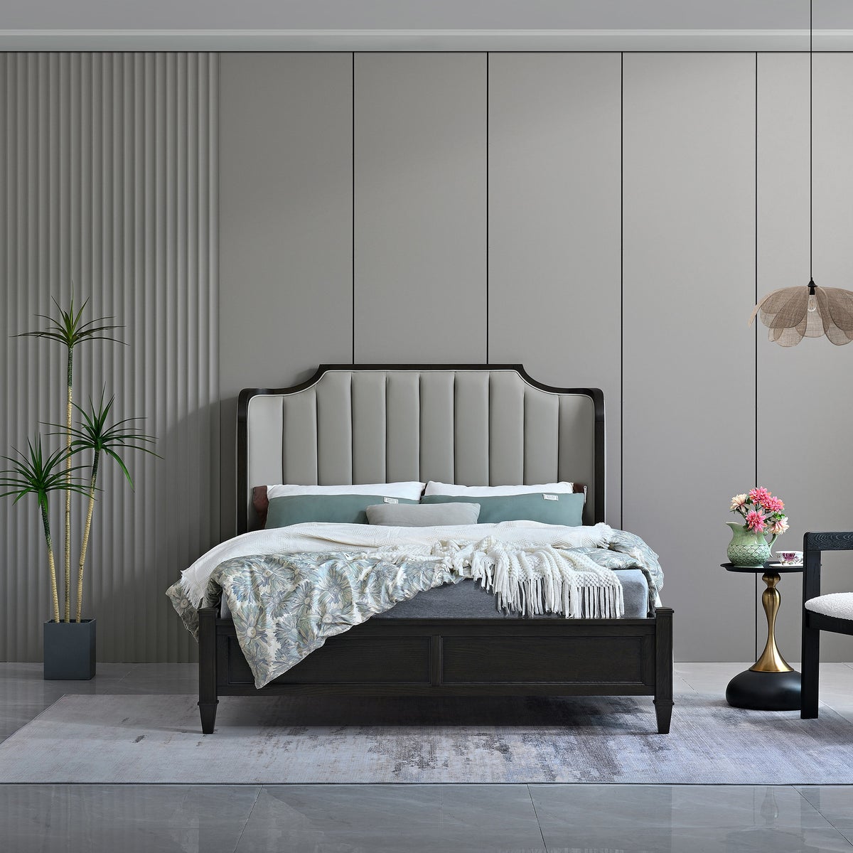 Moran Home Monarch Top Grain Leather Bed