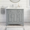 Studio Bathe Thomson Vanity with Power Bar, Oxford Grey