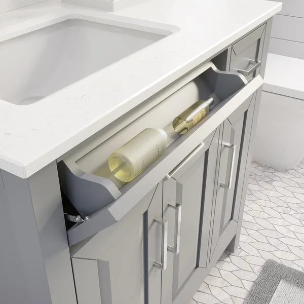 Studio Bathe Thomson Vanity with Power Bar, Oxford Grey