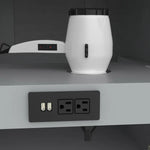 Studio Bathe Thomson Vanity with Power Bar, Oxford Grey