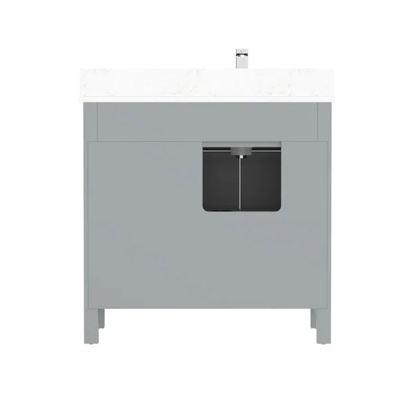Studio Bathe Thomson Vanity with Power Bar, Oxford Grey