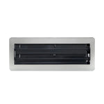 Manor House Brushed Nickel Low Profile Floor Registers, 4-pack