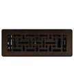 Manor House Rubbed Bronze Low Profile Floor Registers, 4-pack