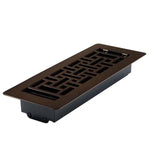 Manor House Rubbed Bronze Low Profile Floor Registers, 4-pack