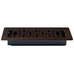 Manor House Rubbed Bronze Low Profile Floor Registers, 4-pack