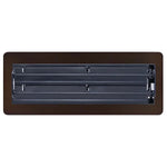 Manor House Rubbed Bronze Low Profile Floor Registers, 4-pack
