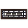 Manor House Rubbed Bronze Low Profile Floor Registers, 4-pack