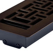 Manor House Rubbed Bronze Low Profile Floor Registers, 4-pack