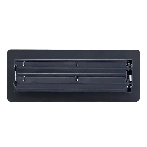 Manor House Black Low Profile Scroll Design Floor Registers, 4-pack