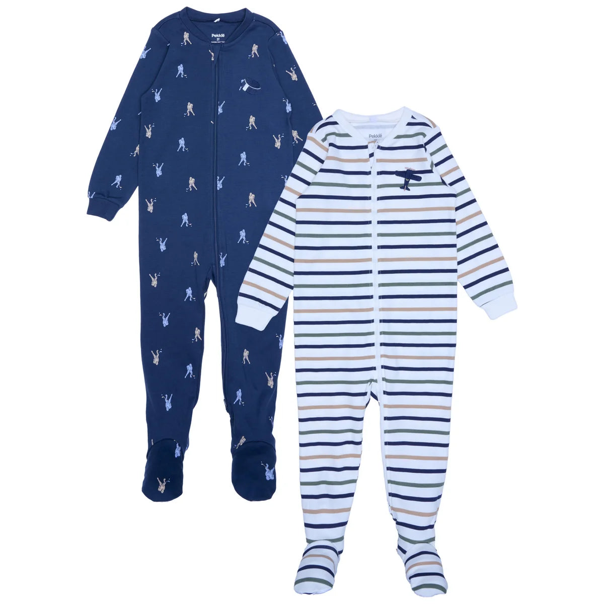 Pekkle Toddler Organic Cotton Sleeper, 2-pack