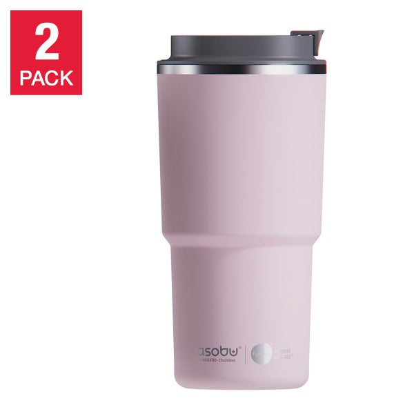 Asobu Stainless Steel 590 ml (20 oz) Mug, 2-pack