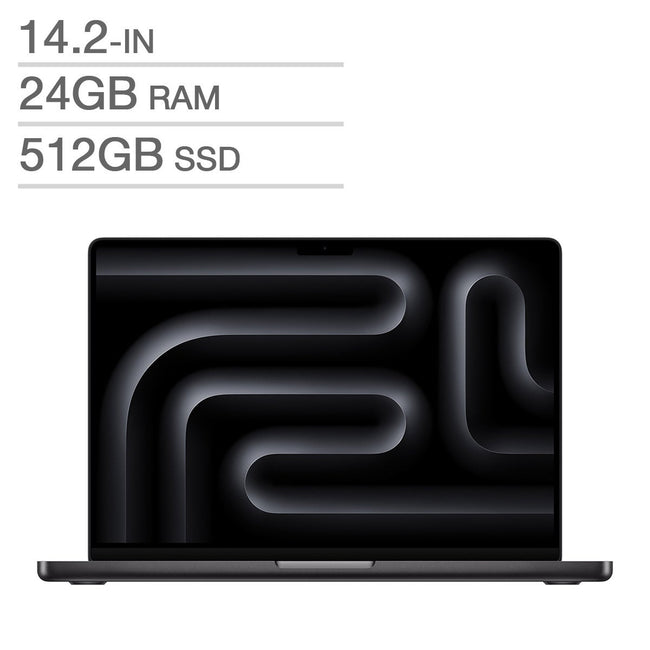 Apple MacBook Pro 14.2 in., Apple M4 Pro Chip - 24 GB RAM, 512 GB SSD, Space Black