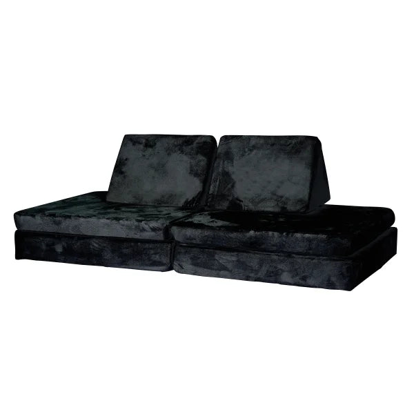 Huddle Kid's Modular Foam Couch, Black