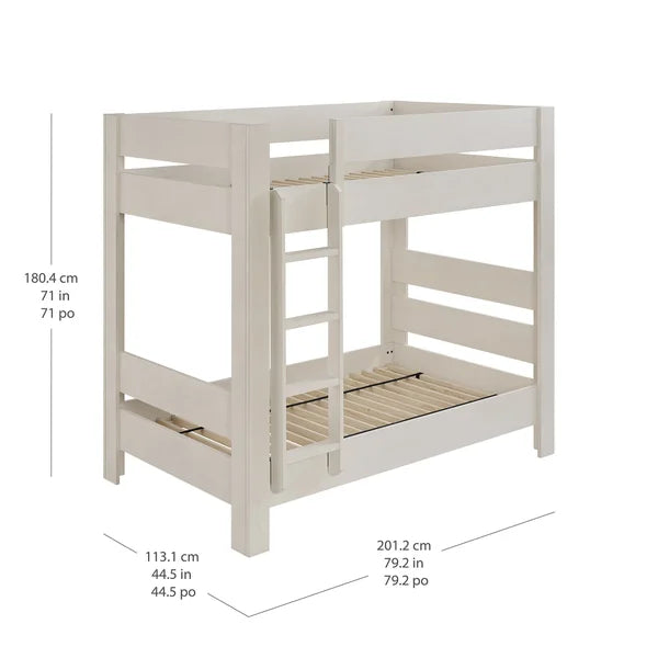 Bayside Furnishings Twin over Twin Bunk Bed