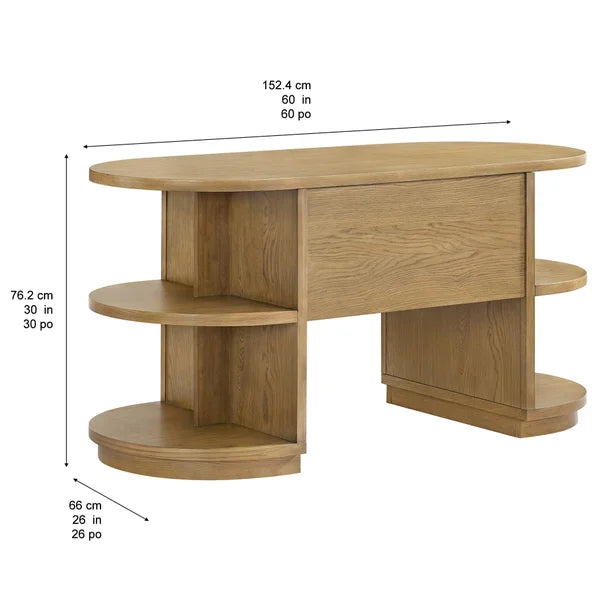 Nollie Fields 152.4 cm (60 in.) Writing Desk