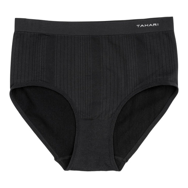 Tahari Women's Seamless Ribbed High Waisted Briefs, 5-pack
