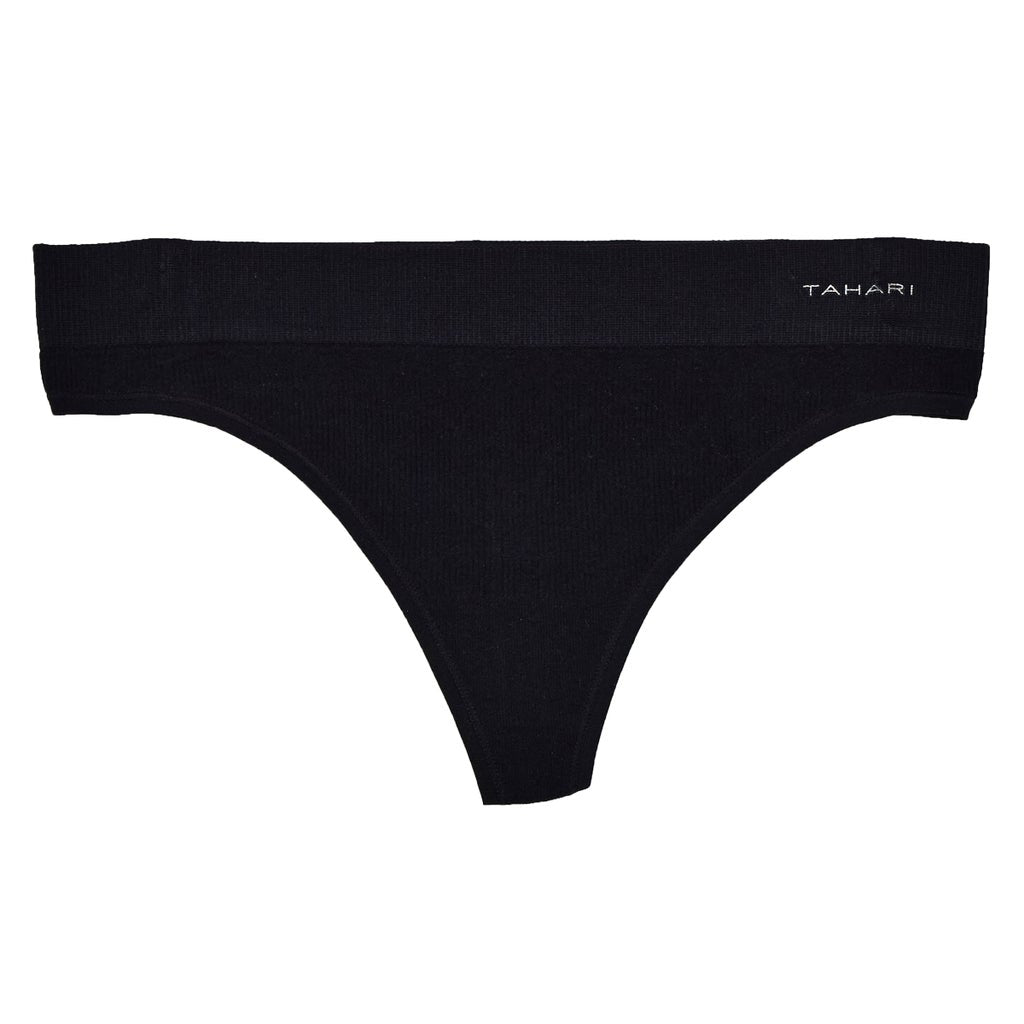 Tahari Women's Seamless Jacquard Thong, 5 pack