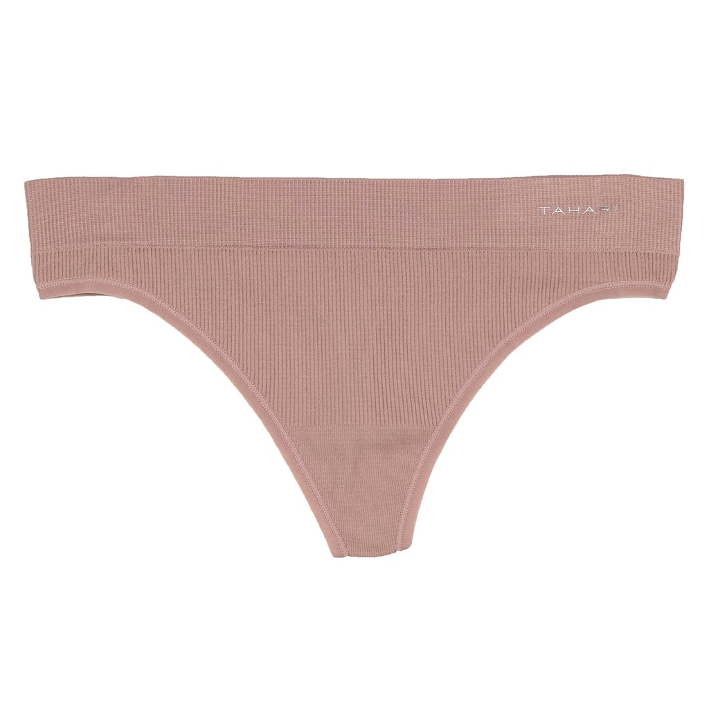 Tahari Women's Seamless Jacquard Thong, 5 pack