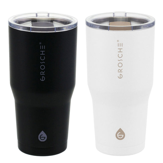 Grosche Yukon 887 ml (30 oz) Travel Mugs, 2-pack