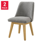 Aiden & Ivy Destin Fabric Dining Chair, 2-pack