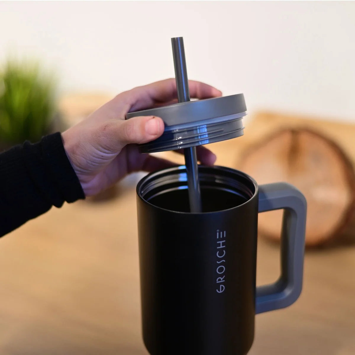 Grosche Aspen 1.2 L (40 oz) Stainless Steel Tumblers, 2-pack