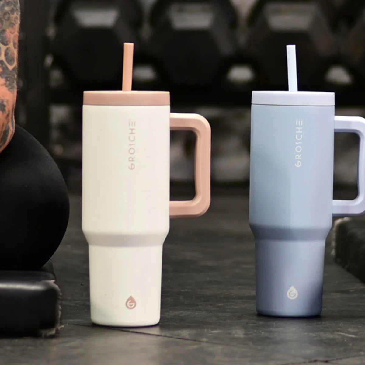 Grosche Aspen 1.2 L (40 oz) Stainless Steel Tumblers, 2-pack