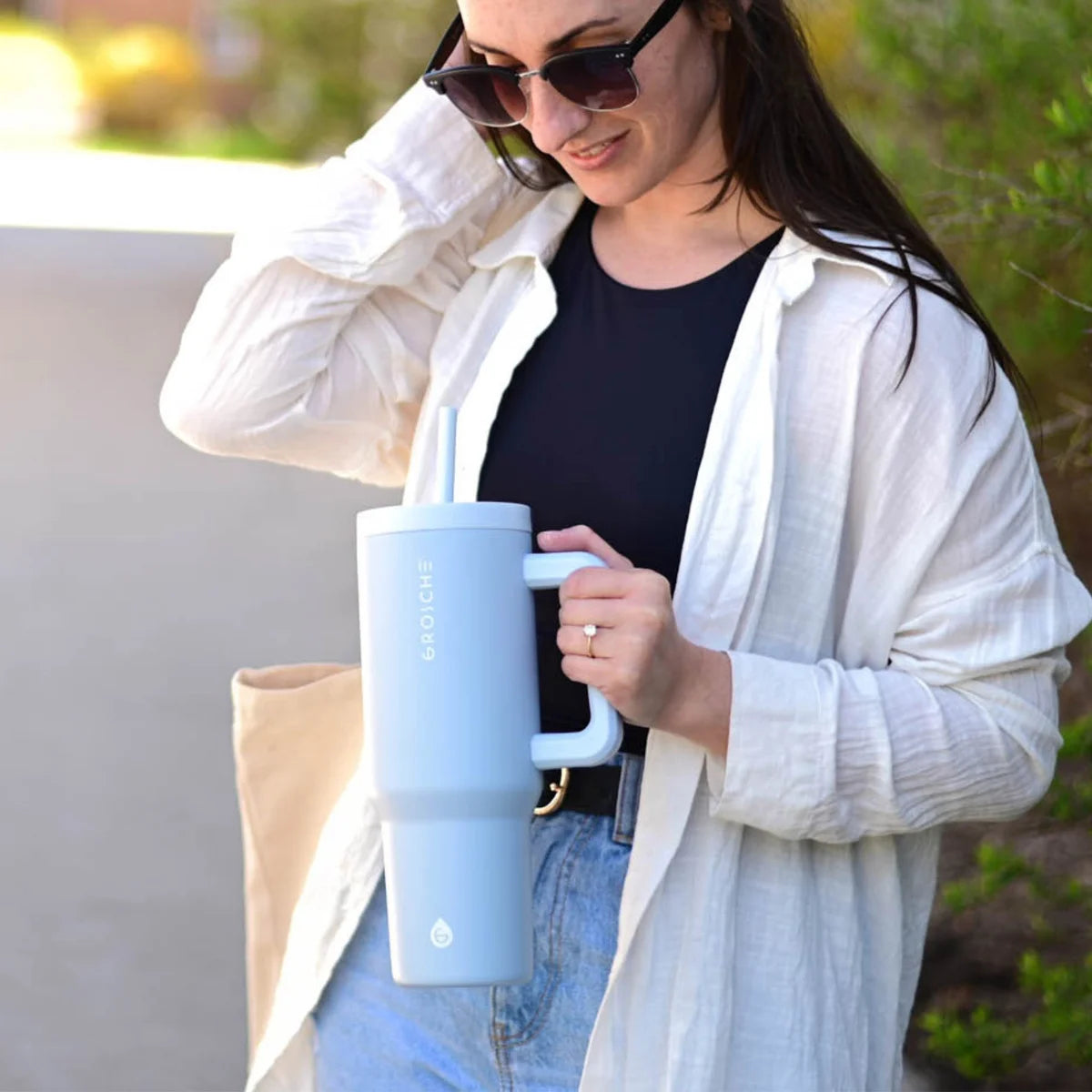 Grosche Aspen 1.2 L (40 oz) Stainless Steel Tumblers, 2-pack