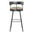 Amisco Monza Beige Bar or Counter Stool