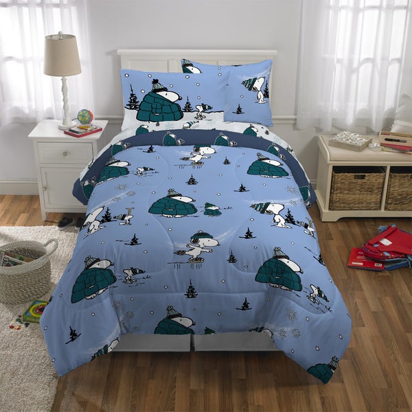 Peanuts Snoopy Holiday 5-piece Twin Bedding Set