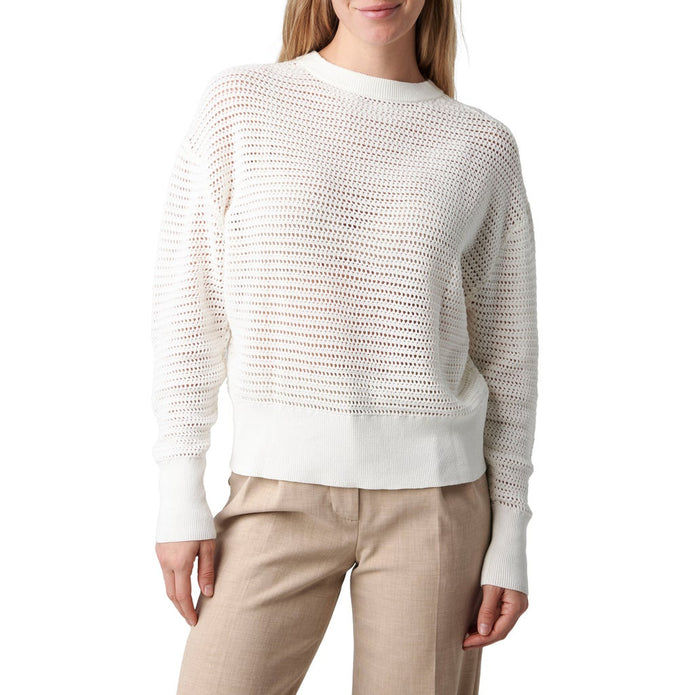 Como Vintage Women's Open Stitch Sweater - Cream