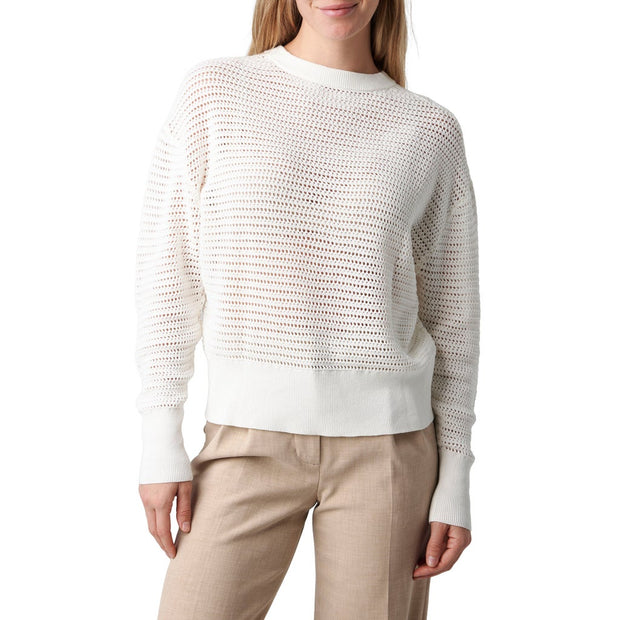 Como Vintage Women's Open Stitch Sweater - Cream