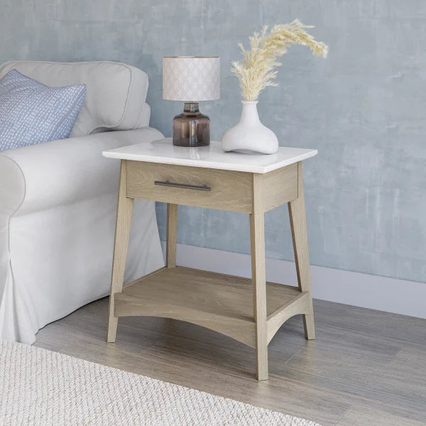 Tresanti Eileen Marble Stone Top Side Table