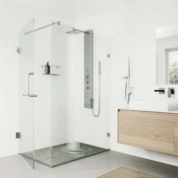 VIGO Rector 55 in. 2-Jet Shower Panel with Square Head