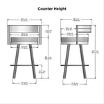 Amisco Browser Bar Stool or Counter Stool