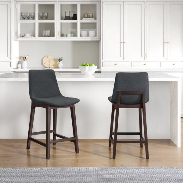 Aiden & Ivy Fabric Counter Stool, 2-pack