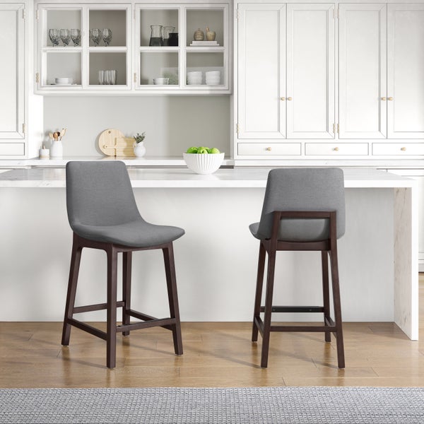 Aiden & Ivy Fabric Counter Stool, 2-pack