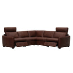 Palliser Mori 5-piece Top-grain Leather Power Reclining Sectional