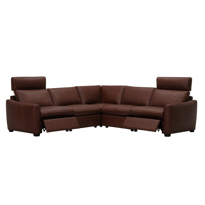 Palliser Mori 5-piece Top-grain Leather Power Reclining Sectional