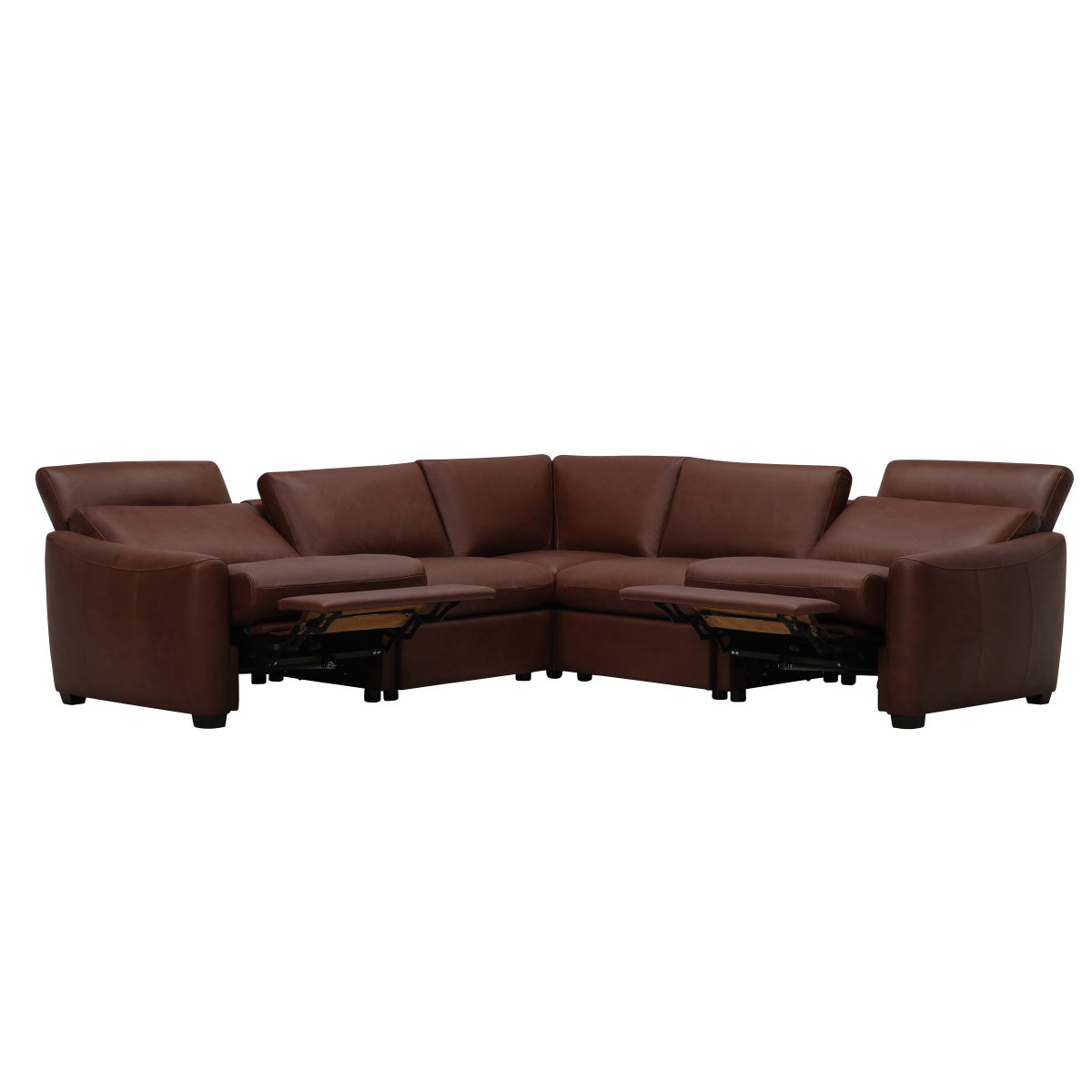 Palliser Mori 5-piece Top-grain Leather Power Reclining Sectional