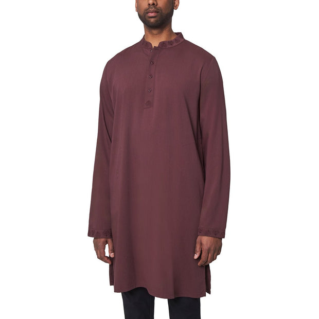 Mondetta Men's Kurta - Dark Red