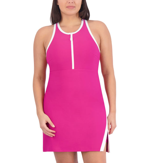 SAGE Collective Women's Active Dress with Inner Short - Pink
