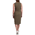 Tuff Veda Women’s Ruched Rib Midi Dress