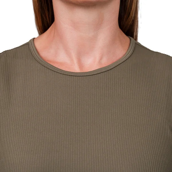 Tuff Veda Women’s Ruched Rib Midi Dress