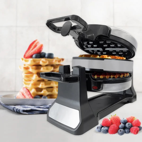 JS Gourmet - Double Belgian Waffle Maker