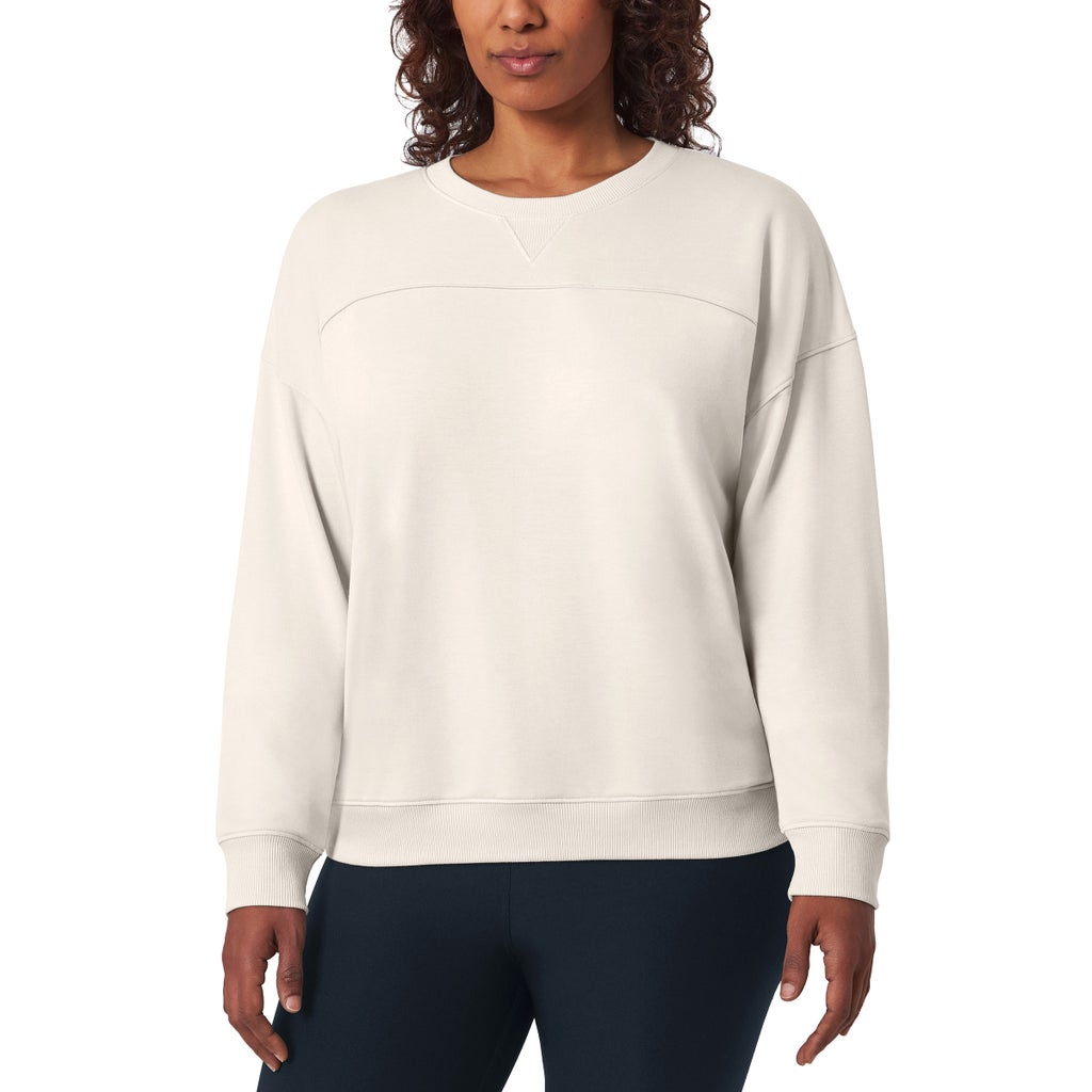 Mondetta Women's Lightweight Pullover - Cream