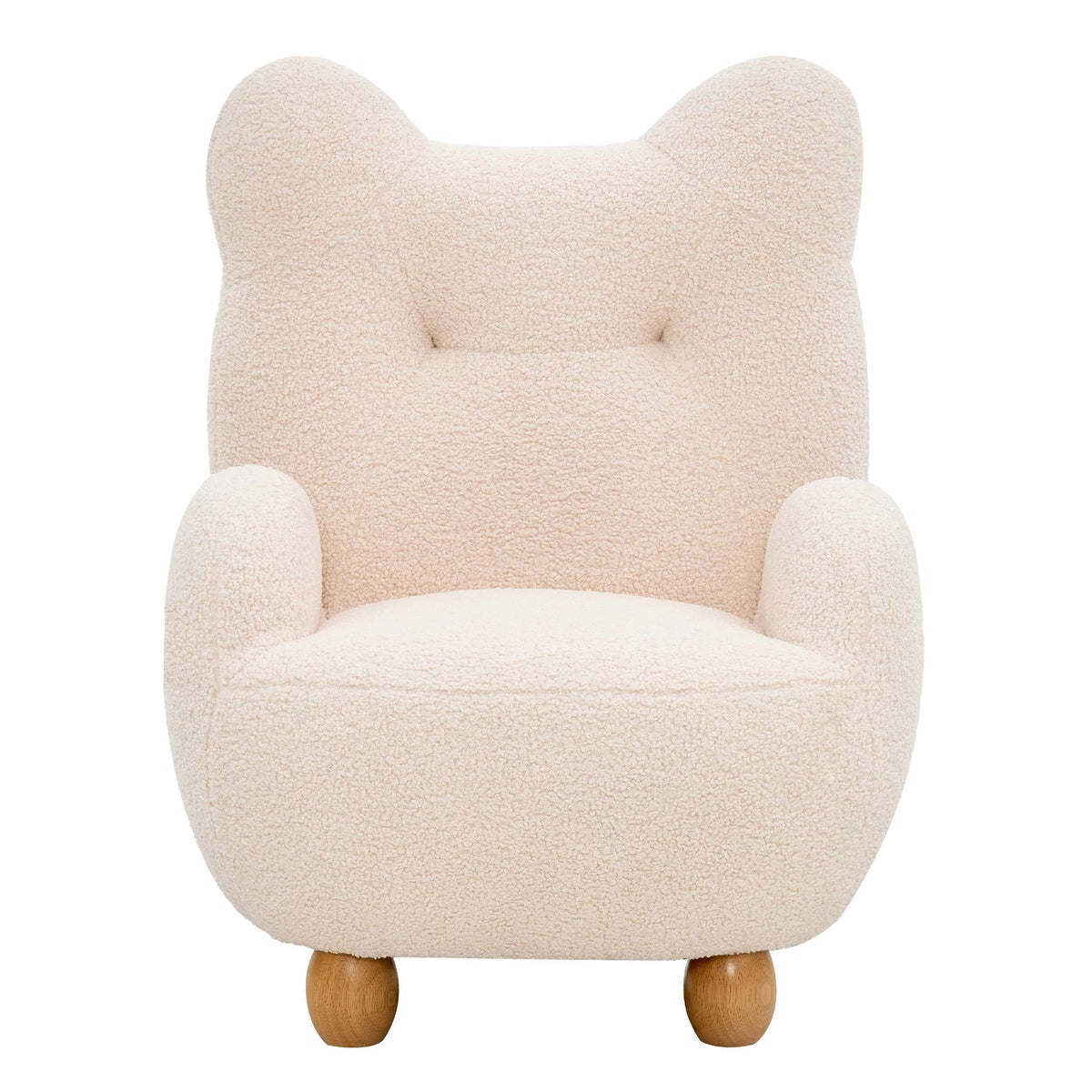 Chloe Juvenile Fabric Armchair, Cream