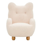 Chloe Juvenile Fabric Armchair, Cream