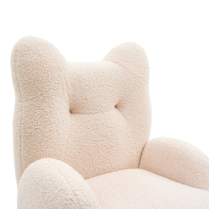 Chloe Juvenile Fabric Armchair, Cream