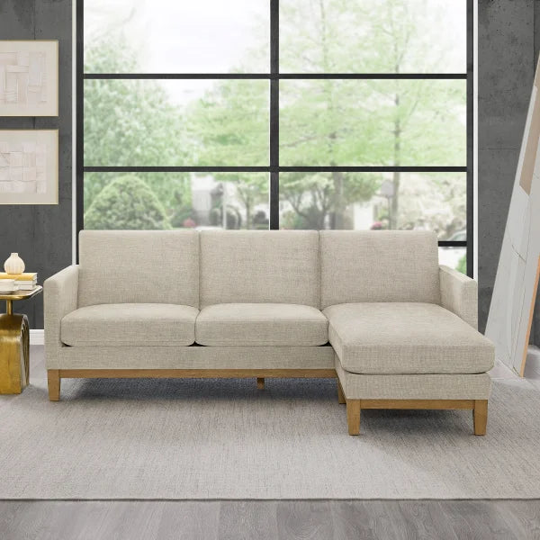 Henredon Murphy 2-piece Fabric Sofa with Reversible Chaise